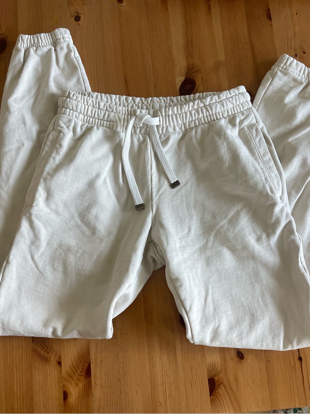TALENTLESS Off-White Drawstring Joggers - Picture 2 of 6